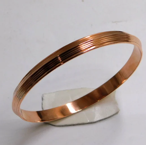 Heritage Hand Crafted Interwoven Wave Art <b>Engraved</b> Copper Jewelry <b>Bangle</b> Handmade Metal Jewelry Promotional Novelty Gift - Product Image 5