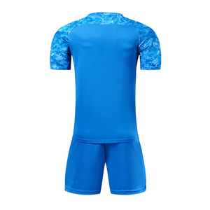 ชุดฟุตบอลชายสำหรับออกกำลังกาย เสื้อเจอร์ซีย์และกางเกงขาสั้น ระบายเหงื่อได้ดี สวมใส่สบาย ทนทาน เหมาะสำหรับการเล่นกลางแจ้งเป็นเวลานาน - Product Image 2