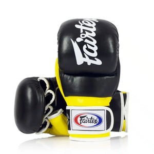 Gants de MMA professionnels Fairtex en cuir de haute qualité pour l'entraînement et le sparring, équipement de gym Muay Thai, paume ouverte, sangle réglable - Product Image 6