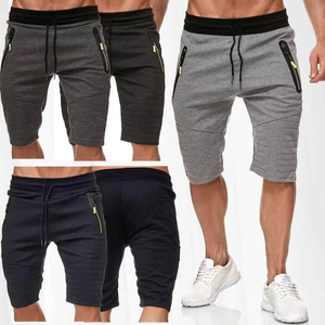 กางเกงขาสั้นผ้าฝ้ายปักลายสำหรับผู้ชายกางเกงกีฬาขาสั้นครึ่งขาทำจากโพลีเอสเตอร์ใหม่ - Product Image 4