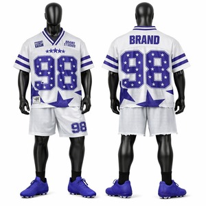 Ensemble Maillot et Short de Football Américain de Qualité Supérieure – Tenue Sportive Respirante Personnalisable pour Entraînement et Matchs - Product Image 1