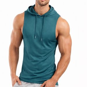 Camiseta sin Mangas para Hombre, con Capucha, de Primera Calidad, para Gimnasio, Fitness, Ropa Deportiva, Estilo Moderno, Transpirable, Cómoda, de Secado Rápido - Product Image 1