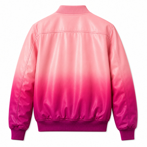 New Design Men's Leather <b>Jacket</b> with Custom OEM Options High Quality Fashion Turn-down Collar Men's Leather <b>Jacket</b> for Daily - Product Image 2
