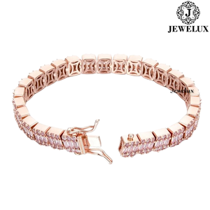Export Quality Gold Plated Moissanite Diamond Tennis Bracelet Hip Hop Jewelry for <b>Men</b> Women Indian Supplier for Export - Product Image 4