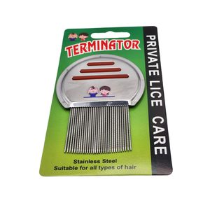 Peigne anti-poux professionnel en acier inoxydable Terminator, outil de qualité supérieure pour l'élimination des poux, adapté à tous les types de cheveux et avec logo personnalisé - Product Image 4