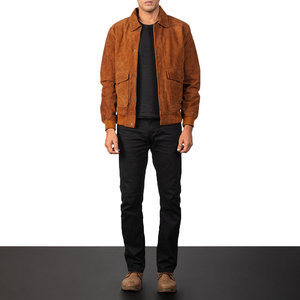 Chaqueta Bomber para Hombre, Estilo Urbano, Tejido Cómodo, Cuello Alto, Impermeable, Resistente al Viento, con Cierre y Bolsillos Laterales, Servicio OEM - Product Image 4