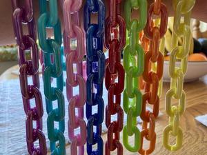 Decoración de Pared Art Deco, Eslabones de Cadena de Resina, Artículo Decorativo para Habitación, Cadenas Colgantes de Resina, Diseño Moderno - Product Image 6