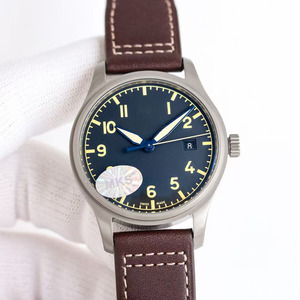 Reloj Mecánico Automático de Lujo para Hombre, Correa de Cuero Vacuno Marrón, para Negocios, Banquetes, Citas, con Indicador de Fecha - Product Image 1