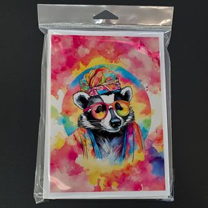 Whimsical A7 Tamaño 5x7 Nuevo Hippie Animal Badger Tarjetas de notas en blanco Paquete de 8 con sobres Tarjetas de felicitación - Product Image 3