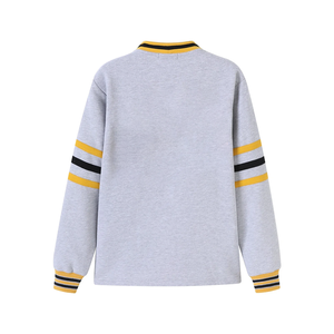Custom <b>University</b> of Arkansas Pine Bluff Heather Grey Fleece V Neck Cardigan <b>for</b> wholesale buyers with custom embroidery service - Product Image 2