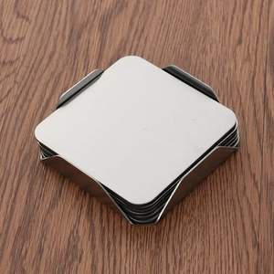 Ensemble de sous-verres classiques en métal écologique de 5 mm pour impressionner les visiteurs, répondre aux besoins fonctionnels des maisons, cafés et salons - Product Image 4