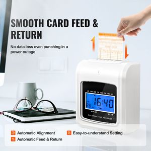 Orologio Marcatempo USB con Riconoscimento Facciale Biometrico, 6 Timbri al Giorno, per Dipendenti di Piccole Imprese, Include 10 TIMBRI - Product Image 3