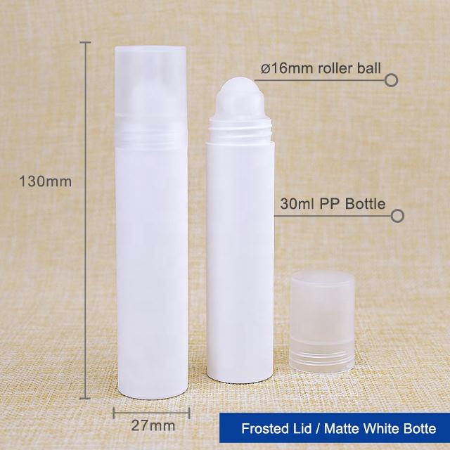 ขวดสีขาวพร้อมฝาปิดฝ้า