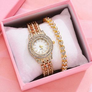 9716 Fashion Watch for Women With Diamond Watch Set Luxury Woman Watch Set With Bracelet - Product Image 5