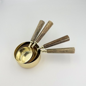 Tazas y Cucharas Medidoras de Acero Inoxidable de Alta Calidad, Resistentes y Ecológicas, 250 ml, Aptas para Lavavajillas, Solo Lavado a Mano - Product Image 1