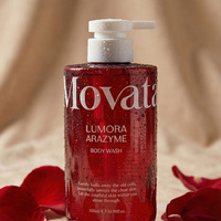 [auracosmetics] Movata Lumora Arazyme Gel de Ducha Exfoliante Suave para la Piel 500ml, Limpiador Hidratante Líquido Herbal