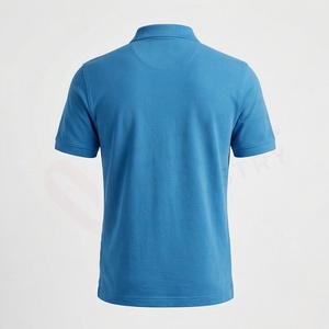 Polo à manches courtes pour homme en coton Oxford bleu camouflage, décontracté, respirant, coupe classique, imprimé - Product Image 2