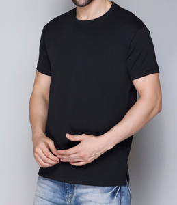 T-shirt Homme Oversize Col Rond 100% Coton Lourd Style Vintage Délavé à l'Acide Hip Hop Streetwear – Grande Vente - Product Image 2