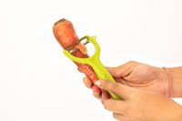 Regelmatig te gebruiken precisie-schilmesje met ergonomische handgreep, duurzaam ontwerp, veelzijdige keukenhulp, ambidextrous, roestvrijstalen set