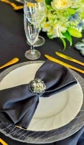 Anneaux de serviette en résine écologiques ronds personnalisés ILAHI pour la fête des mères, Pâques, mariages, fêtes, décoration de table de restaurant - Product Image 2