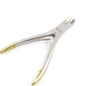Half Gold Ruskin Liston Bone <b>Cutter</b> Metal Steel Bone <b>Cutter</b> Manual Bone <b>Cutter</b> Orthopedic Bone <b>Cutter</b> Surgical Cutting Forceps - Product Image 1