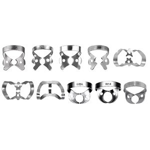 Ergonomic Manual Stainless Steel Dental Rubber Dam Clamps Set CE Certified Class I Endodontic by Dentavex - Product Image 4