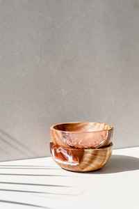 Heavy Elevated Epoxy Resin Food Feeding Bowl Resin Wooden Soup Bowl Antique Handmade Wooden Bowl Food Serving Bowl Utensils - Product Image 6