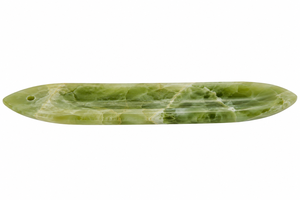 Onyx <b>Engraved</b> Carved Incense Holder & Rest Long Oval Aromatherapy Stand for Home Meditation Decor - Product Image 3