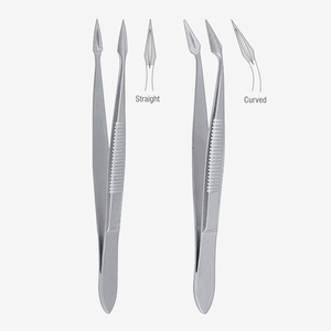 Pinzas Quirúrgicas para Retirar Fragmentos, Pinzas Carmalt (Hunter) Rectas y Anguladas, Dentadas, de Acero Inoxidable - Product Image 1