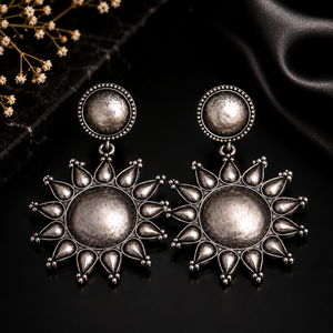 Proveedor al por mayor de pendientes colgantes de perlas de acero inoxidable chapados en plata antigua, regalo moderno para mujer para aniversario - Product Image 5