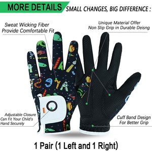 Guantes de Golf de Cuero Premium, Agarre Estable, Guantes de Golf para Hombre, Duraderos, Paquete de 3 Guantes de Golf de Cuero Genuino para Hombre, Mano Izquierda - Product Image 2