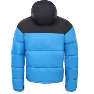 Custom Logo Duck OEM Man Windproof Puffy Coat Hooded Winter Streetwear with <b>Pattern</b> Decoration <b>Quilted</b> Puffer <b>Jacket</b> for Men - Product Image 2