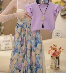 Conjunto de Ropa de Dos Piezas para Niñas KCasual, Transpirable, Ecológico, Estilo Recto, Color Sólido, Top de Moda Otoñal + Pantalones Holgados - Product Image 6