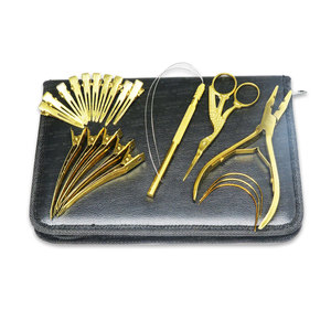 Pro Hair Extension <b>Tools</b> <b>Kit</b> Includes Nano Micro Beads Remover & Closer Plier <b>Mini</b> Scissor Micro Link Extension Loop <b>Tool</b> - Product Image 3