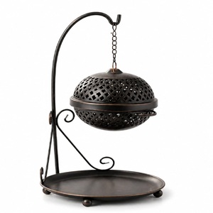 Quemador de Incienso Metálico Chino de Lujo, Torre Hueca de Latón, Soporte para Varillas de Incienso, Decoración Antigua para el Hogar, Quemador de Aromaterapia - Product Image 3