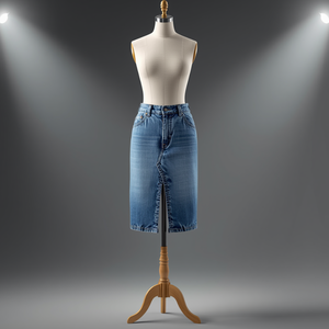 Falda Vaquera para Mujer, Informal, Cómoda, para Uso Diario, con Personalización OEM ODM, Diseño Ajustado de Cintura Natural - Product Image 1