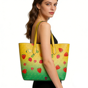 Designer Brand Women's Fruit Print Tote <b>Bag</b> <b>Large</b> Capacity Ladies' Handbag, Casual Shopping <b>Beach</b> Everyday <b>Bag</b> - Product Image 3
