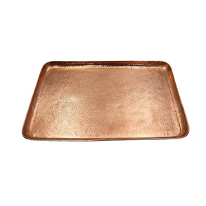 Bandeja de cobre elegante para servir, ideal para bodas, fiestas, banquetes y catering, con proveedor mayorista de fábrica. - Product Image 1