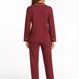 Ensemble de pyjama en coton personnalisé pour femmes - Vente directe d'usine, fournisseur en gros d'ensembles de pyjama OEM - Product Image 2