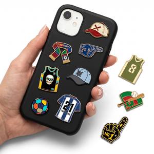 Custom Phone <b>Case</b> Stickers Soft Enamel Engraved Metal Charms for Sports Gifts <b>Fan</b> Accessories and Promotions - Product Image 1