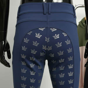 Pantalones de Montar a Caballo Antideslizantes Personalizados de Fábrica, Leggings Ecuestres Deportivos para Mujer con Bolsillos para Teléfono - Product Image 3