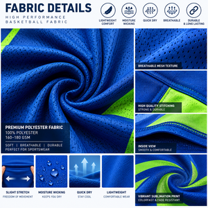 Ensemble de maillot et short de basket-ball personnalisés, vêtements de sport respirants à séchage rapide avec logo d'équipe personnalisé, nom et numéro du joueur - Product Image 5