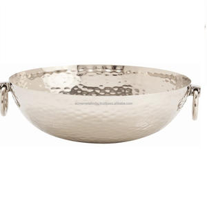 Cuenco redondo de acero inoxidable para servir comida de la mejor calidad, diseño elegante de gran tamaño, accesorios de cocina para eventos de boda perfectos - Product Image 5