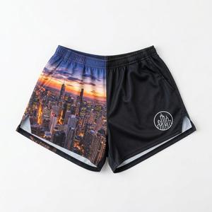 Pantalones Cortos Deportivos Personalizados para Hombre, Sublimados con Estampado Urbano, de Secado Rápido, para Entrenamiento, en Varios Colores - Product Image 1