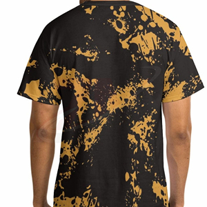 Camiseta Oversize para Hombre con Estampado Acid Wash, Algodón Suave Lavado, Estilo Urbano, Top de Moda con Gráficos, Cuello Redondo, Tejido de Poliéster - Product Image 5