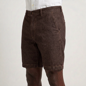 Jorts de mezclilla personalizados de marca privada para hombre, shorts vaqueros extralargos holgados, marca de lujo, suministro de EE. UU. - Product Image 2