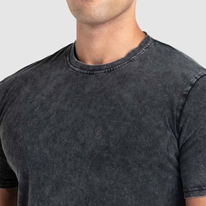 Camisetas con Cuello Redondo y Lavado Ácido, Corte Regular, para Adultos, Camisetas de Alta Calidad al por Mayor para Hombre, Camisetas Personalizadas 2025 - Product Image 2