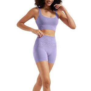 Shorts et haut de yoga pour femmes de qualité supérieure, matière respirante, douce et confortable pour le yoga en plein air - Product Image 4