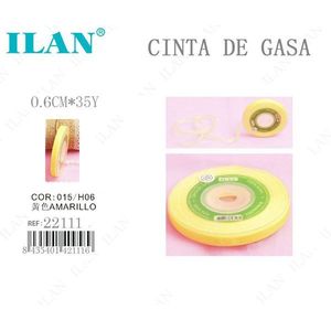 Nastro di garza Ilan 0,6 cm 35Y giallo, benda di grado medico - Product Image 1