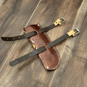 Nouveau Design à la mode porte-drapeau en cuir repoussé à la main rustique Western Vibe fait à la main Vintage Pole Mount pour événement en plein air et décor à la maison - Product Image 6